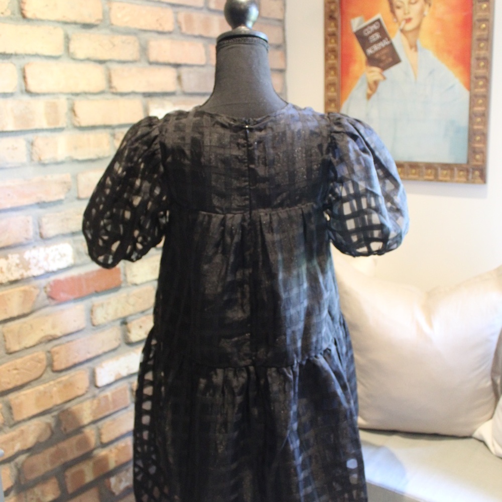 English Factory Black Baby Doll MINI DRESS - Picture 4 of 8